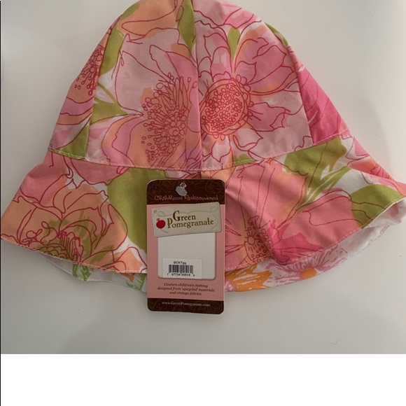 Green Pomegranate Baby summer hat - Picture 5 of 5